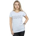 Miniatyrbilde 2 av 5: AC/DC Womens/Ladies Black Outline Logo Cotton T-Shirt