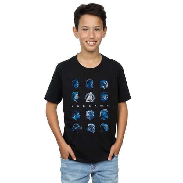 Marvel T-shirt med Avengers Endgame-karaktärsuppsättning för pojkar