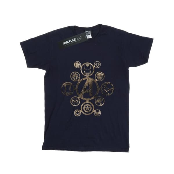 Marvel Dam/Tjej Avengers Infinity War Icons Boyfriend T-shirt i bomull
