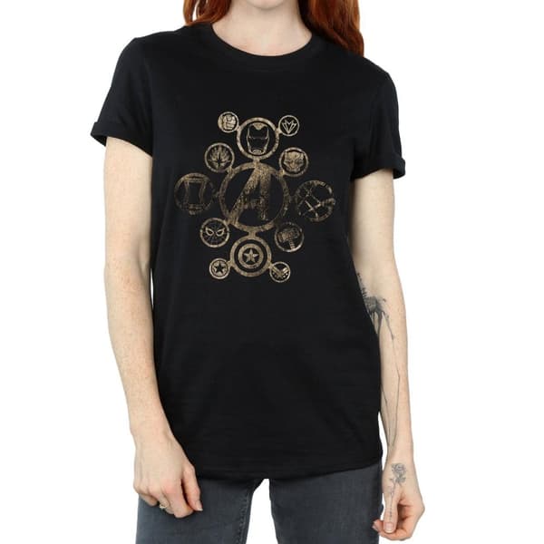 Marvel Womens/Ladies Avengers Infinity War Icons Cotton Boyfriend T-Shirt