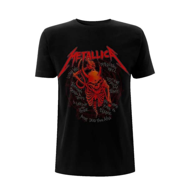 Metallica Unisex Adult Skull Screaming 72 Seasons T-Shirt