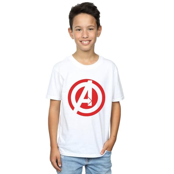 Marvel Boys Avengers Assemble Solid A Logo T-Shirt