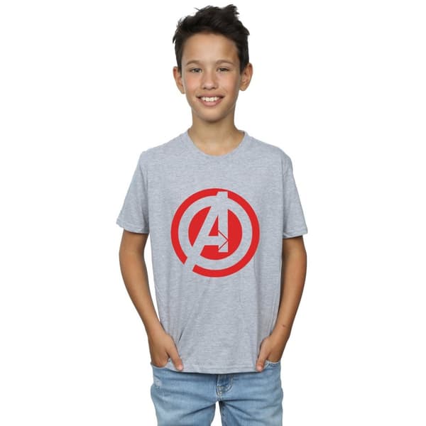 Marvel Boys Avengers Assemble Solid A Logo T-Shirt