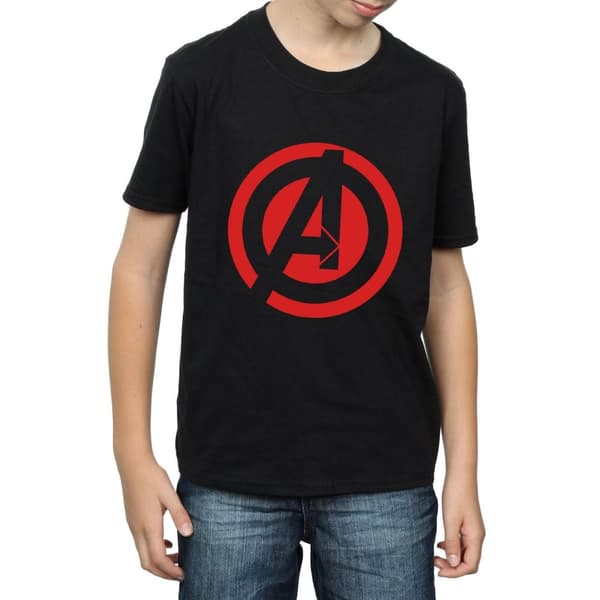 Marvel Boys Avengers Assemble Solid A Logo T-Shirt