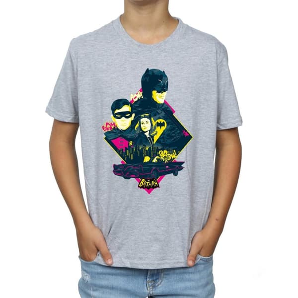 DC Comics Pojkar Batman TV Series Character Pop Art T-shirt