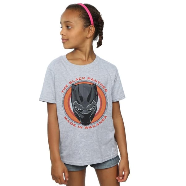 Marvel Girls Black Panther Made in Wakanda Red Cotton T-Shirt