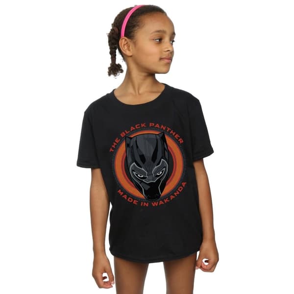 Marvel Girls Black Panther Made in Wakanda Red Cotton T-Shirt