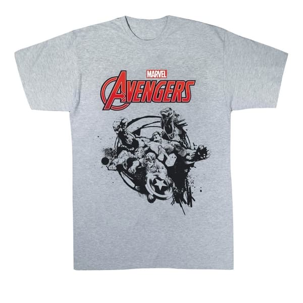 Marvel Girls Avengers Team Burst Cotton T-Shirt