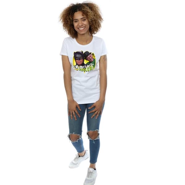 DC Comics Womens/Ladies Batman TV Series The Riddler Joke Cotton T-Shirt