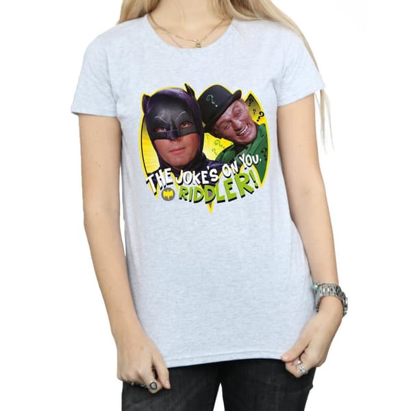 DC Comics Womens/Ladies Batman TV Series The Riddler Joke Cotton T-Shirt