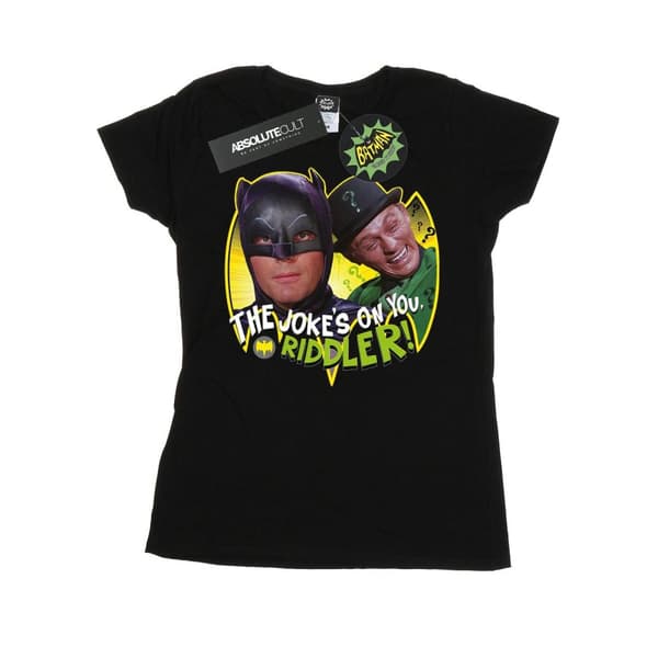 DC Comics Womens/Ladies Batman TV Series The Riddler Joke Cotton T-Shirt