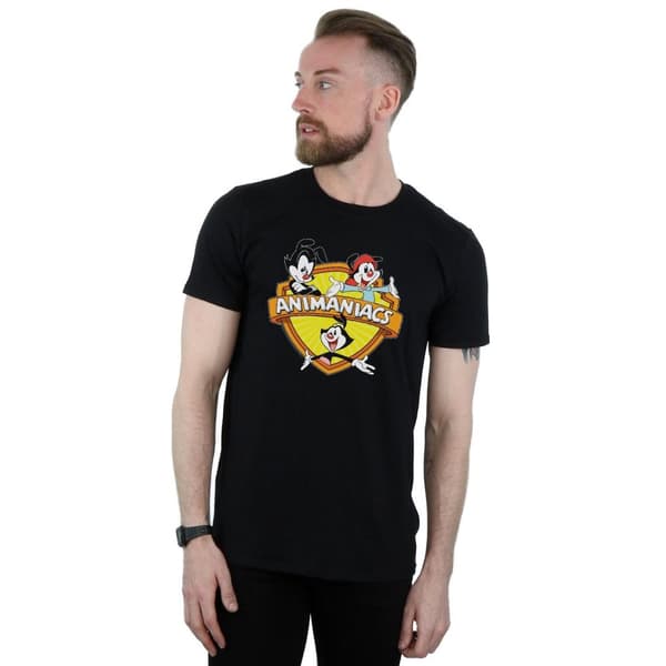 Animaniacs Mens Logo Crest T-Shirt