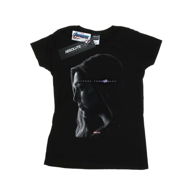 Marvel Womens/Ladies Avengers Endgame Avenge The Fallen Scarlet Witch Cotton T-Shirt Black L