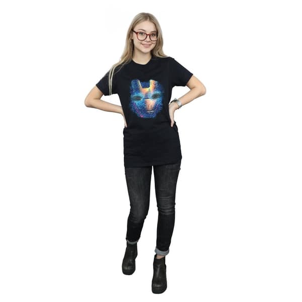 Marvel Dam/Tjej - Iron Man - T-shirt i bomull för pojkvän