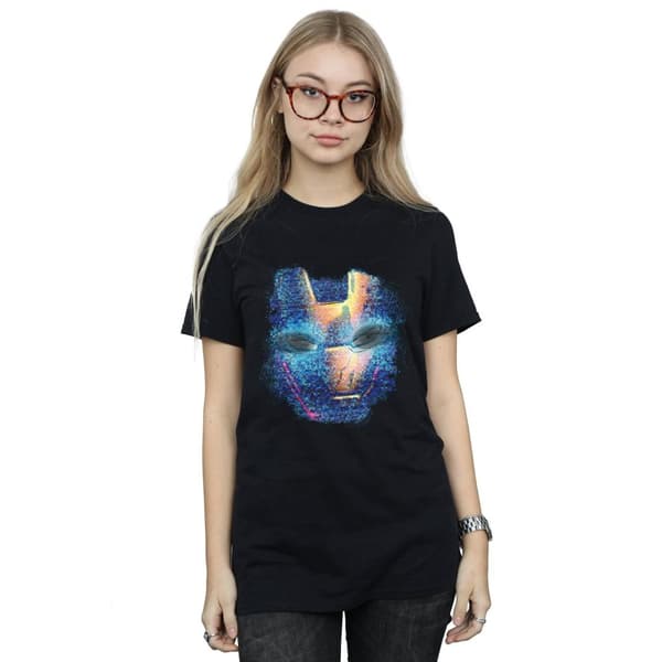 Marvel Dam/Tjej - Iron Man - T-shirt i bomull för pojkvän