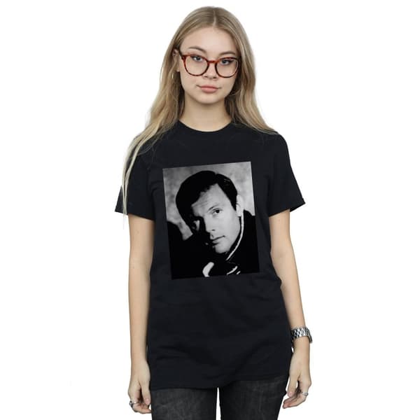 DC Comics Dam/kvinnor Batman TV Series Adam West Photograph Boyfriend T-shirt i bomull