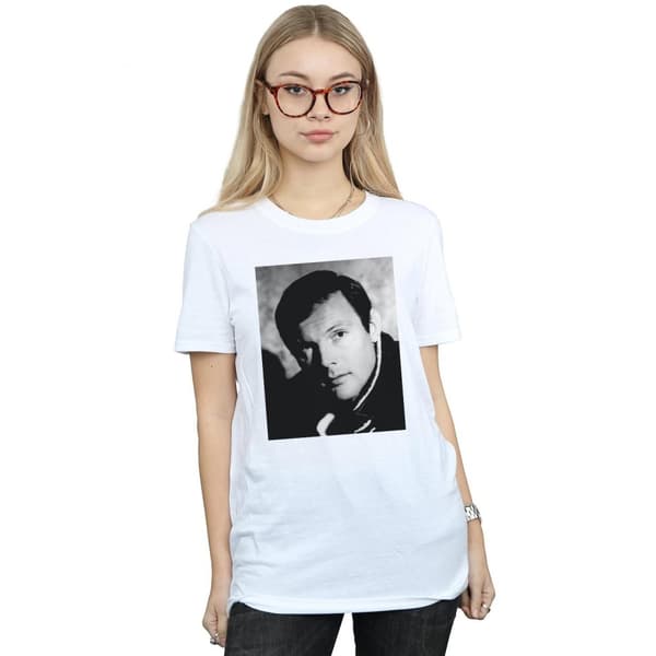 DC Comics Womens/Ladies Batman TV Series Adam West Photograph Cotton Boyfriend T-Shirt