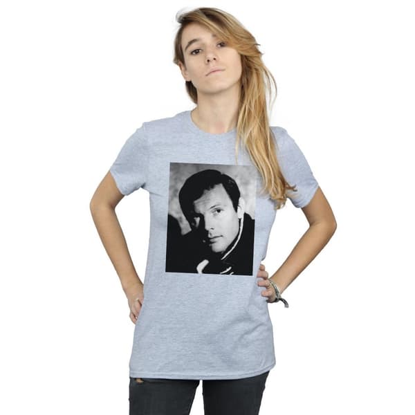 DC Comics Dam/kvinnor Batman TV Series Adam West Photograph Boyfriend T-shirt i bomull