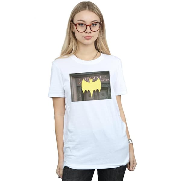 DC Comics Womens/Ladies Batman TV Series Gotham City Police Cotton Boyfriend T-Shirt