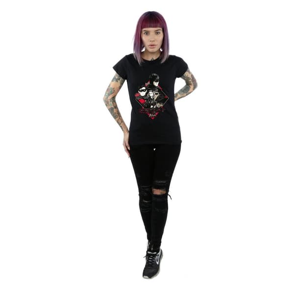 DC Comics Womens/Ladies Batman TV Series Character Skyline Cotton T-Shirt