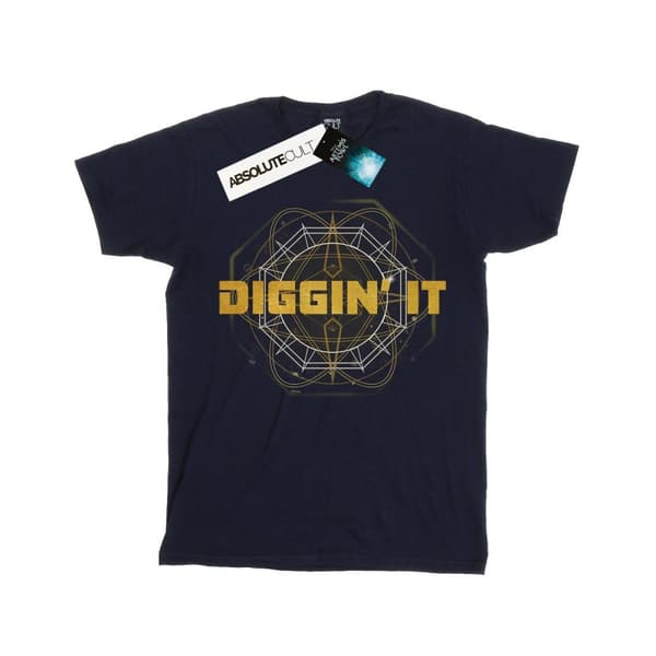 Disney Mens Artemis Fowl Diggin´ It T-Shirt Navy Blue XXL