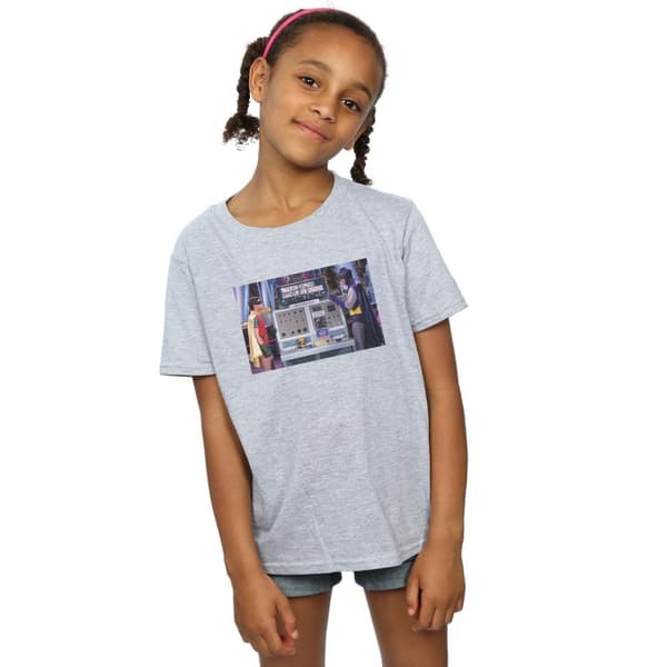 DC Comics T-shirt i bomull för flickor med Batcomputer från TV-serien Batman
