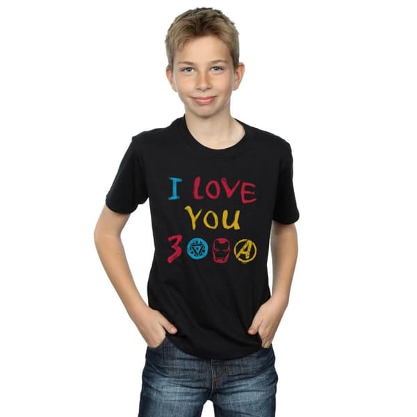 Marvel Pojkar Avengers Endgame I Love You 3000 Crayons T-shirt