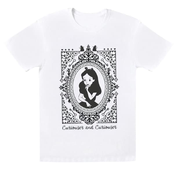 Disney Girls Alice In Wonderland Frame Cotton T-Shirt