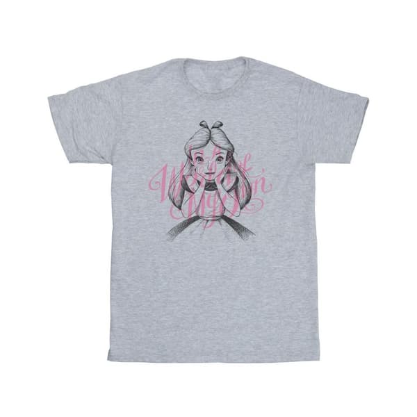 Disney Mens Alice In Wonderland In A World Of My Own T-Shirt