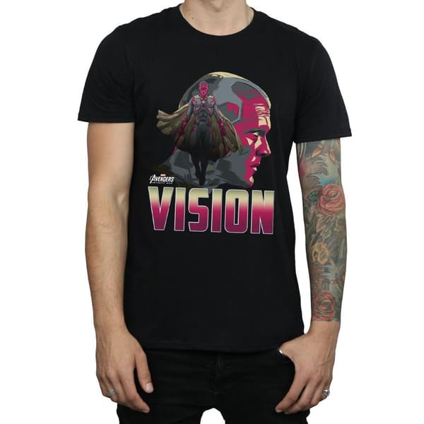 Marvel Mens Avengers Infinity War Vision Character T-Shirt