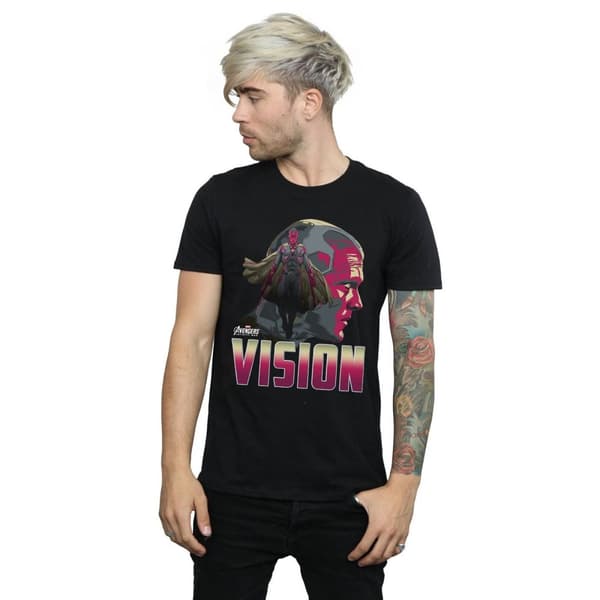 Marvel Mens Avengers Infinity War Vision Character T-Shirt