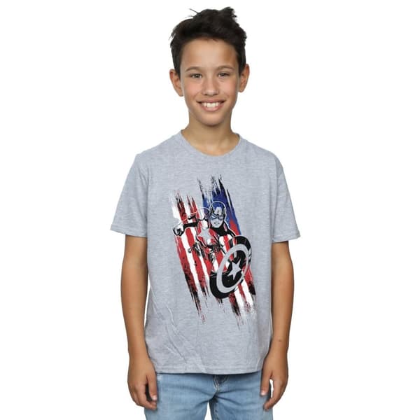 Marvel Pojkar Avengers Captain America Streaks T-shirt