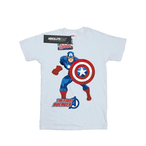 Marvel Girls Captain America The First Avenger Cotton T-Shirt
