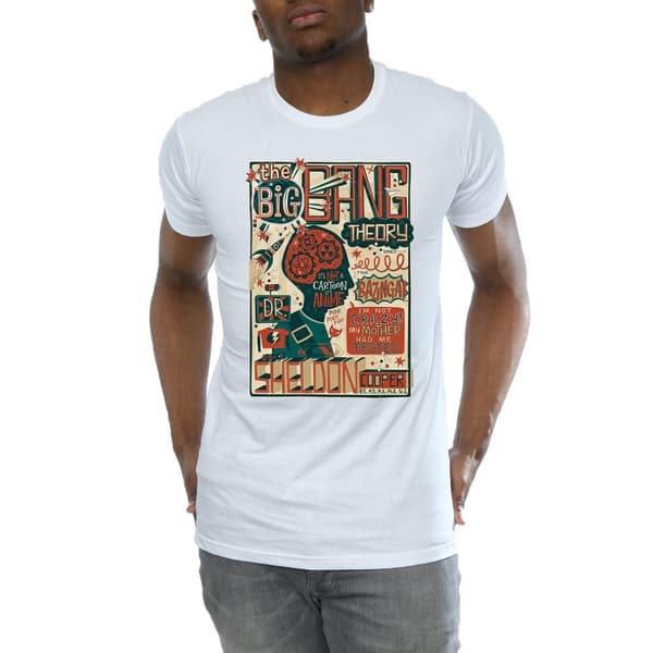 Big Bang Theory Mens Infographic Poster T-Shirt