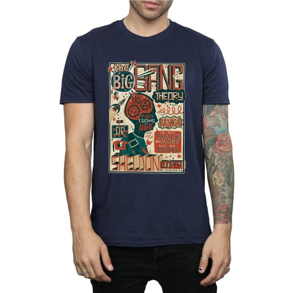 Big Bang Theory Mens Infographic Poster T-Shirt