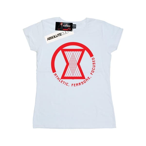 Marvel Dam/Tjej Black Widow Movie Athletic Logo - T-shirt i bomull