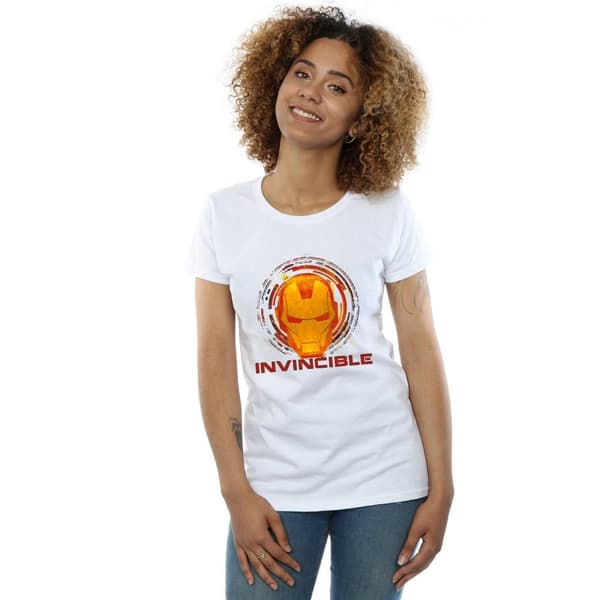Marvel Womens/Ladies Avengers Iron Man Invincible Cotton T-Shirt