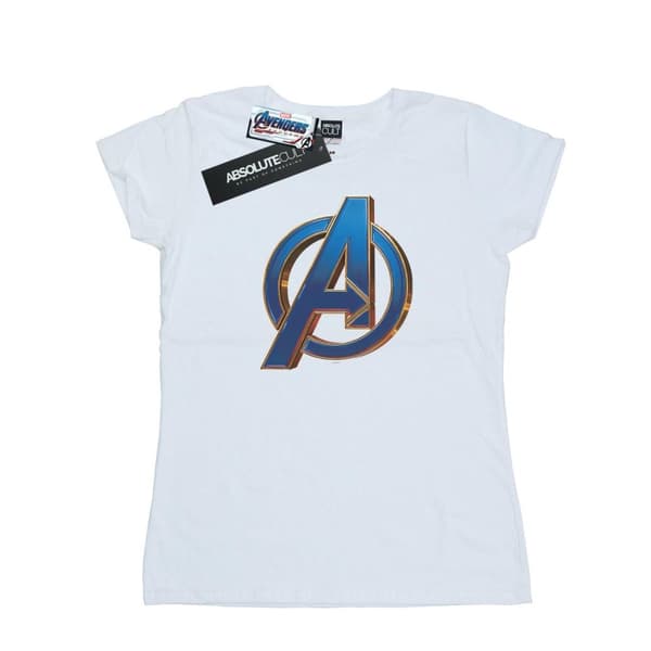 Marvel Dam/Tjej Avengers Endgame Heroic Logo - T-shirt i bomull