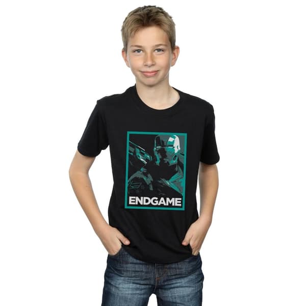 Marvel Boys Avengers Endgame War Machine Poster T-Shirt