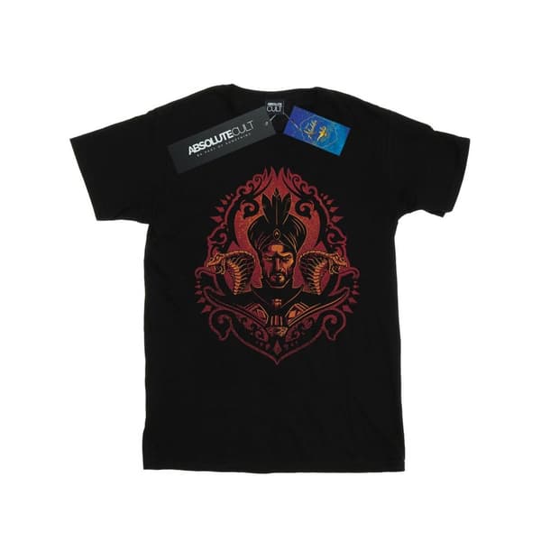 Disney Boys Aladdin Movie Jafar Snakes T-Shirt Black 7-8 Years