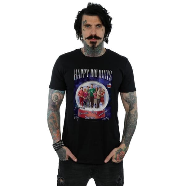 The Big Bang Theory Mens Happy Holidays T-Shirt