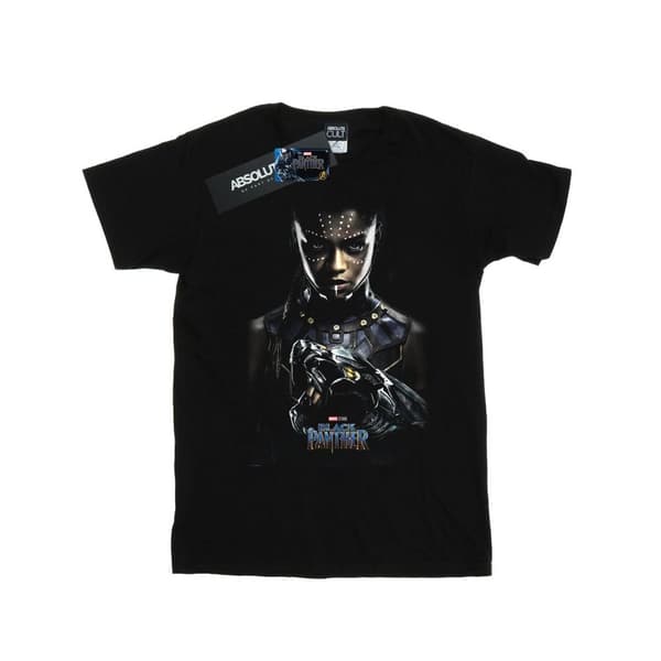 Marvel Girls Black Panther Shuri Poster Cotton T-Shirt Black 5-6 Years