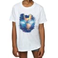 Miniatyrbillede 3 af 5: Marvel Girls Iron Man Distressed Head Cotton T-Shirt