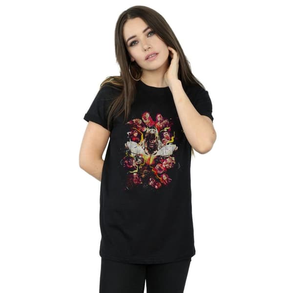 Marvel Dam/kvinnor Avengers Endgame Thanos Boyfriend T-shirt i bomull med tryck