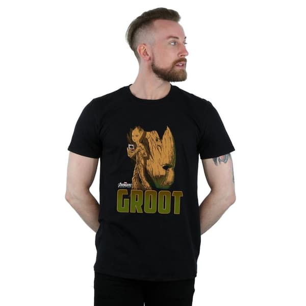 Marvel Mens Avengers Infinity War Groot Character T-Shirt