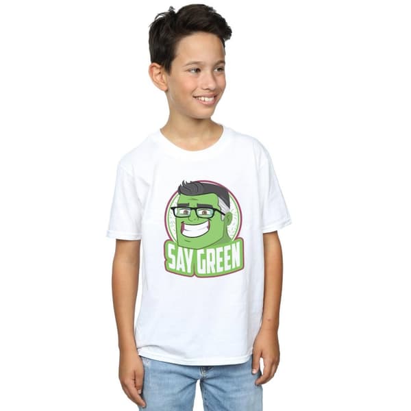 Marvel Pojkar Avengers Endgame Hulk Say Grön T-shirt