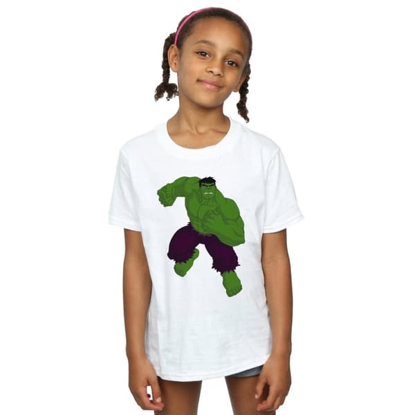 Marvel Girls Hulk Simple Cotton T-Shirt
