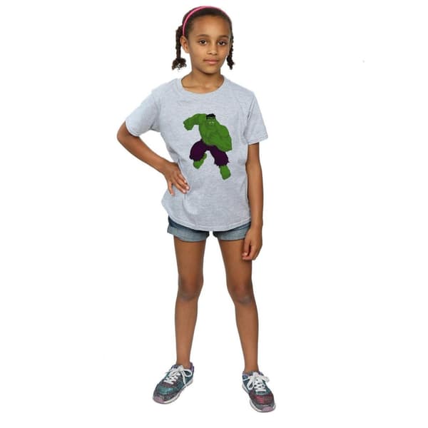 Marvel Girls Hulk Simple Cotton T-Shirt
