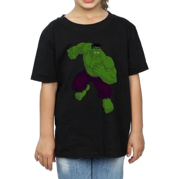 Marvel Girls Hulk Simple Cotton T-Shirt