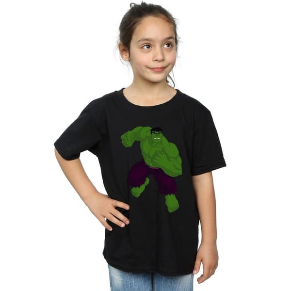 Marvel Girls Hulk Simple Cotton T-Shirt